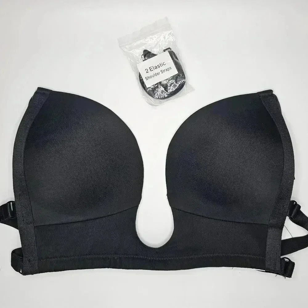 Coconut Grove Intimates Open Back Bra - Black, Size 5